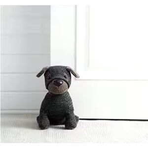 Morgan Home Henry the Herringbone Dog 7in x 6in 2.3lb Door Stopper